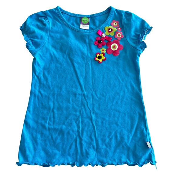 Dolly and Me Blue Floral T-Shirt - Girls Size 8 - Picture 1 of 5